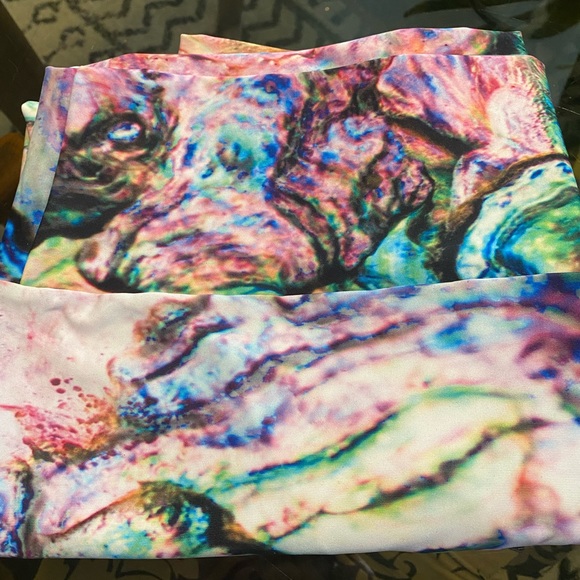 NEW Agstract Apparel Yoga & Athletic Leggings Crystal, Rock, Gem Prints Pastel - Picture 3 of 6